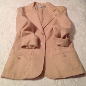 Bobbie Brooks Vintage Lightweight Tan Blazer